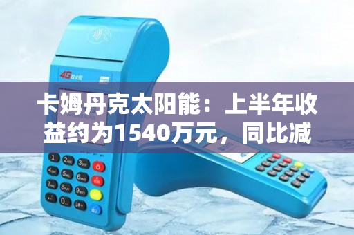 卡姆丹克太阳能：上半年收益约为1540万元，同比减少9.1%