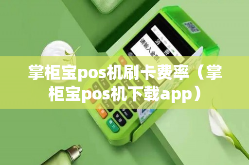 掌柜宝pos机刷卡费率（掌柜宝pos机下载app）