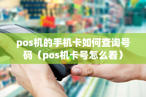 pos机的手机卡如何查询号码（pos机卡号怎么看）