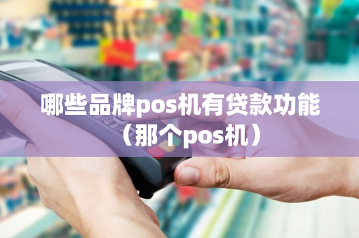 哪些品牌pos机有贷款功能（那个pos机）