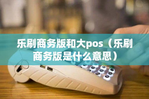 乐刷商务版和大pos（乐刷商务版是什么意思）