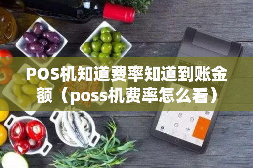 POS机知道费率知道到账金额（poss机费率怎么看）