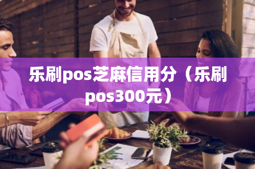 乐刷pos芝麻信用分（乐刷pos300元）