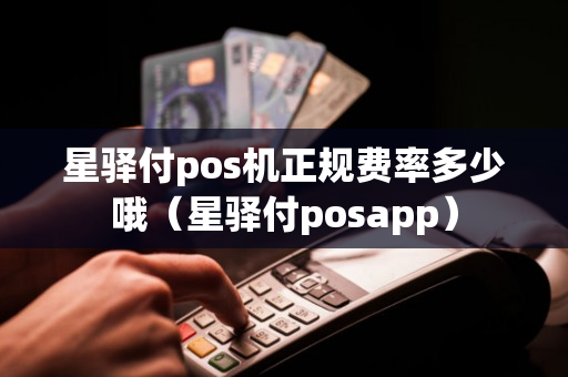 星驿付pos机正规费率多少哦（星驿付posapp）