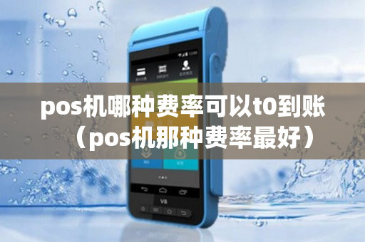 pos机哪种费率可以t0到账（pos机那种费率最好）