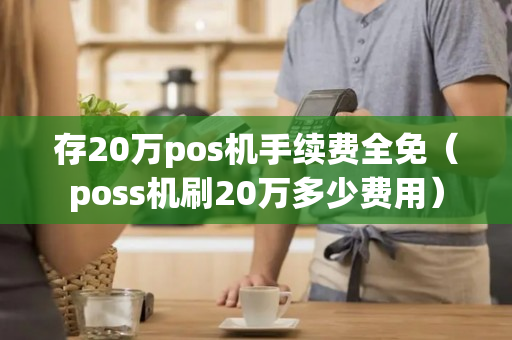 存20万pos机手续费全免（poss机刷20万多少费用）