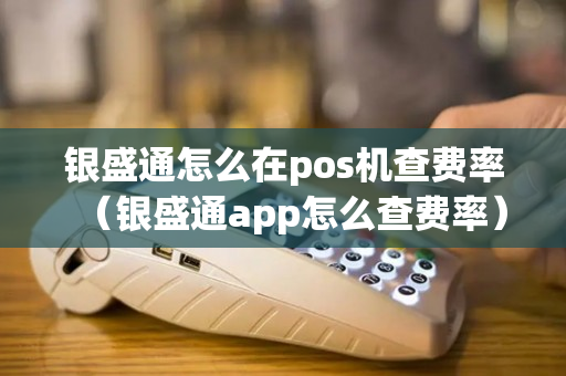 银盛通怎么在pos机查费率（银盛通app怎么查费率）