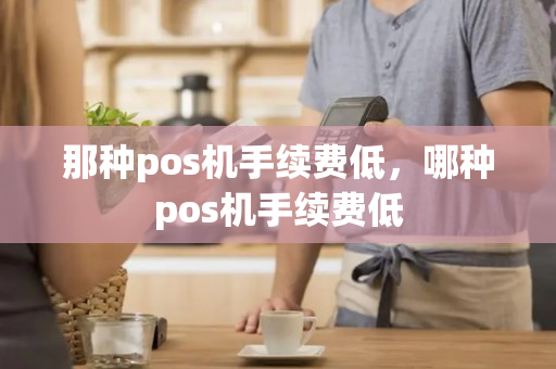 那种pos机手续费低，哪种pos机手续费低