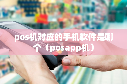 pos机对应的手机软件是哪个（posapp机）