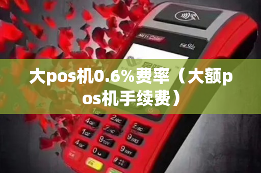 大pos机0.6%费率（大额pos机手续费）